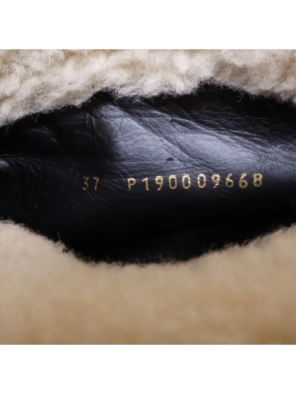 Celine Black Shearling Leather Fleece Lining Long Boots